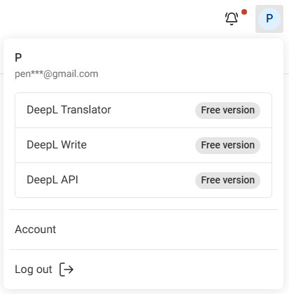 Open Account settings